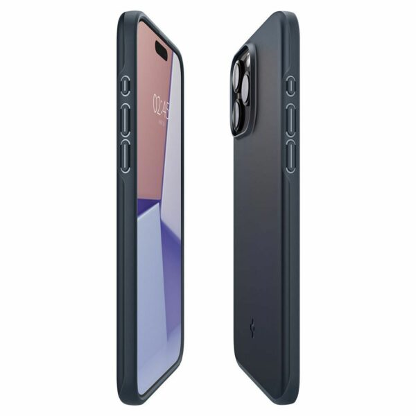 SPIGEN case THIN FIT for IPHONE 15 Pro Max metal slate
