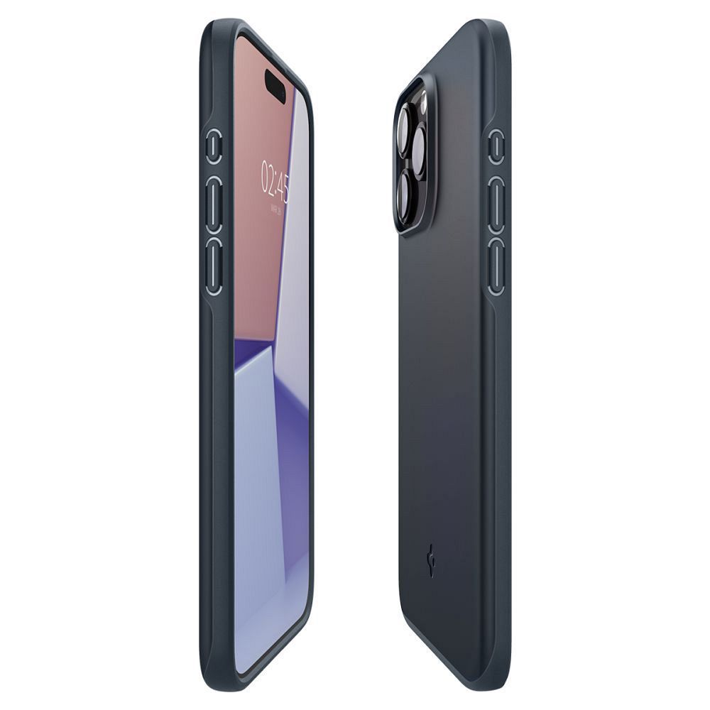 SPIGEN case THIN FIT for IPHONE 15 Pro Max metal slate