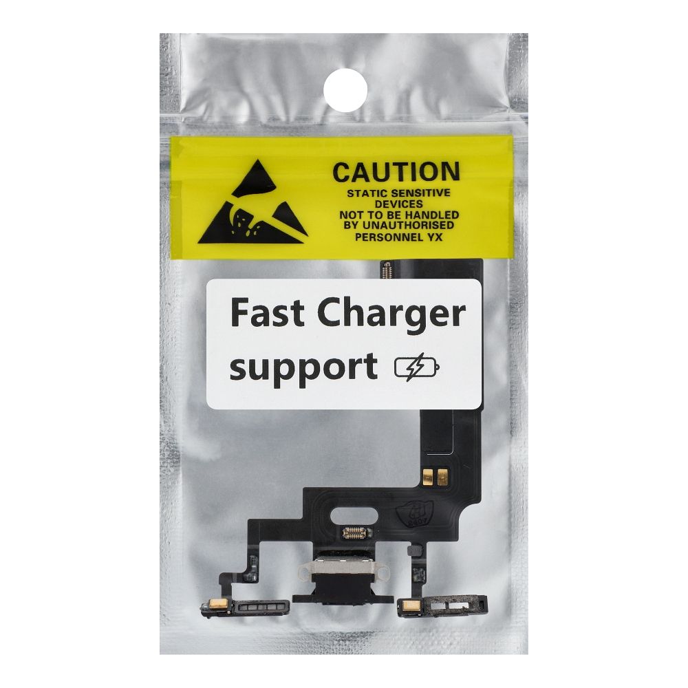 Charging flex USB for IPHONE XR black (used)