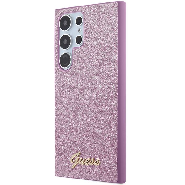 GUESS case for SAMSUNG S24 Ultra GUHCS24LHGGSHU (Glitter Script) purple