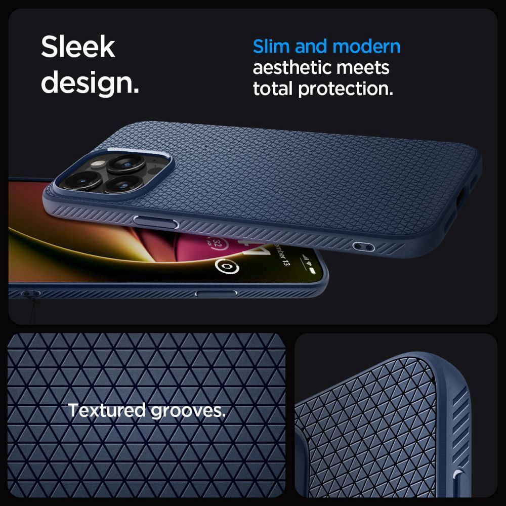 SPIGEN case LIQUID AIR for IPHONE 15 Pro Max navy blue