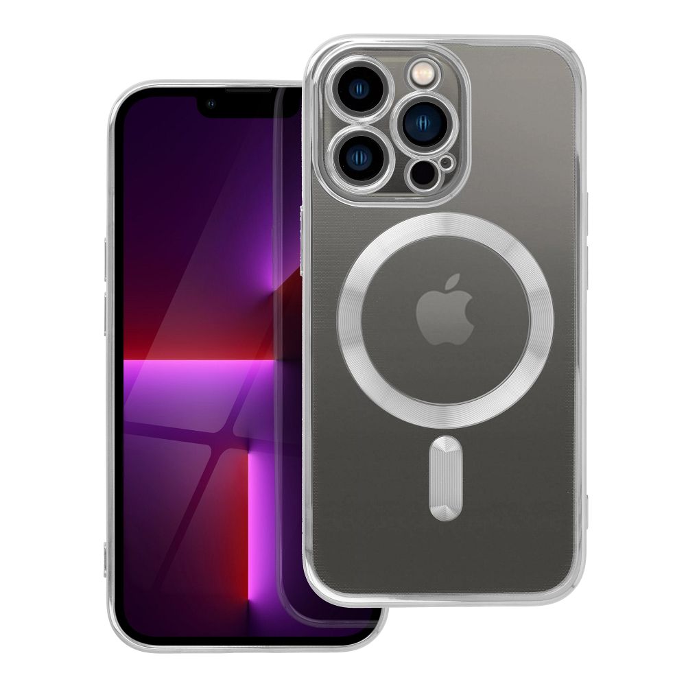 ELECTRO MAG COVER case compatible with MagSafe for IPHONE 13 Pro silver