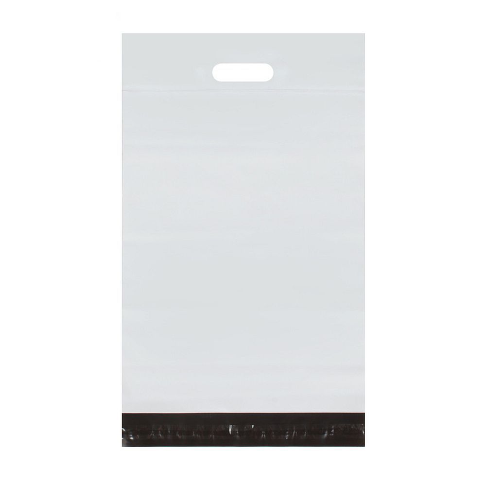 ff3d2dfcaa4f3c9d3791d7265248c6b8 Courier foil bags with handle 400 x 500 mm + 70 mm handle RC091 50 pcs white