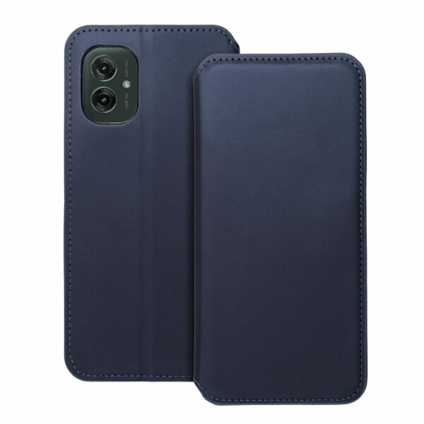 DUAL POCKET Book case for MOTOROLA G55 5G navy