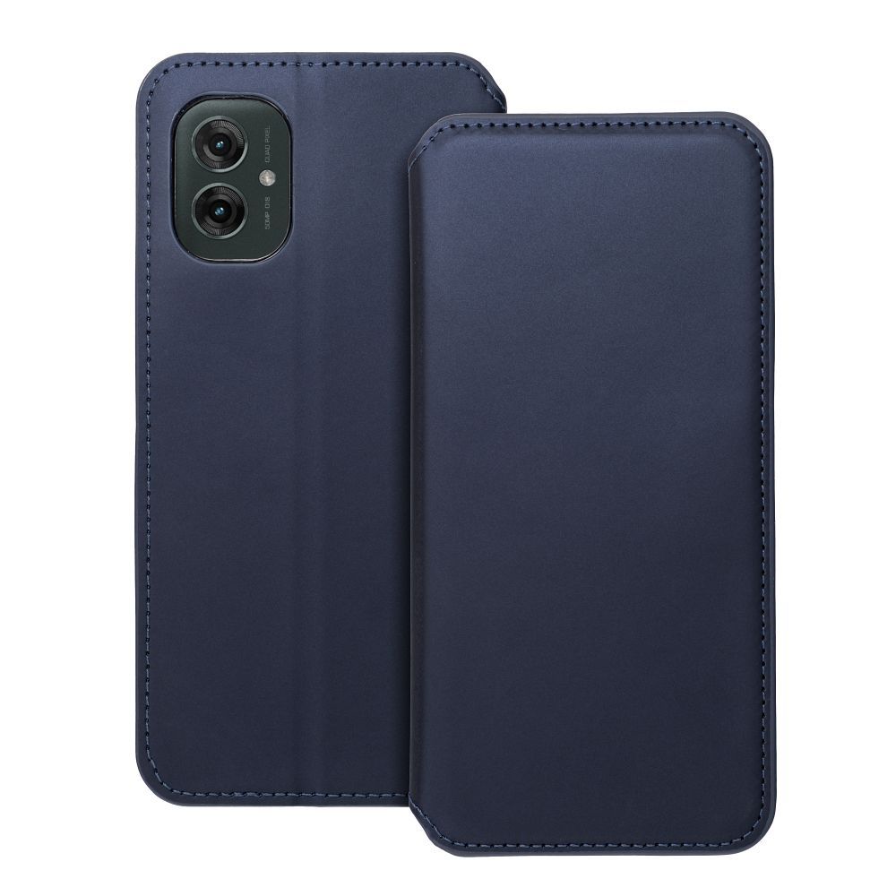 DUAL POCKET Book case for MOTOROLA G55 5G navy
