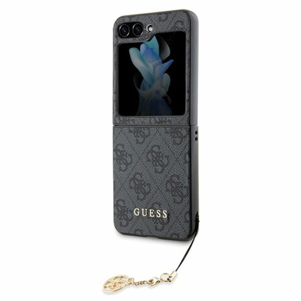 GUESS case for SAMSUNG Z Flip 5 GUHCZF5GF4GGR (4G Charm) grey