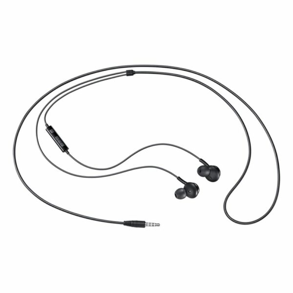 SAMSUNG original wire earphones Jack 3,5 mm with microphones EO-IA500BBEGWW black blister