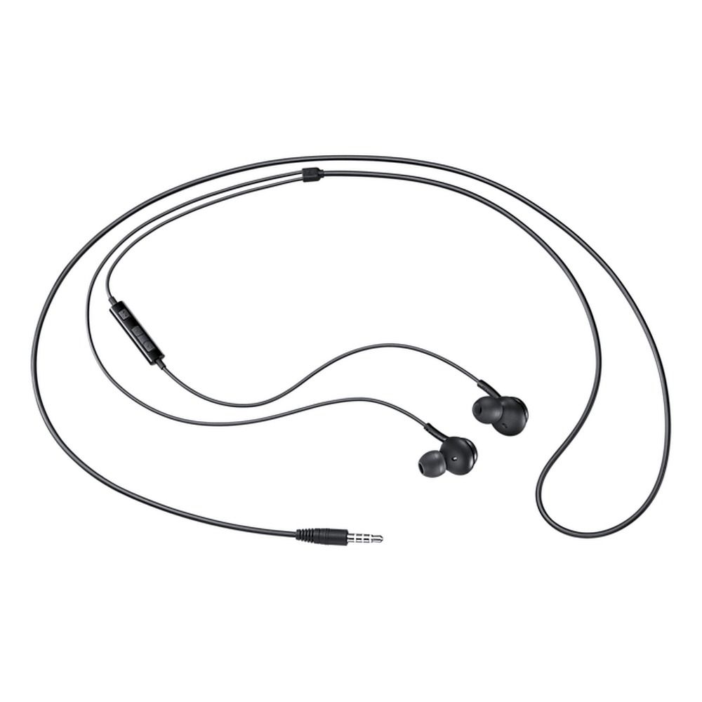 ff846e59ee26226aea391ed9d9f59181 SAMSUNG original wire earphones Jack 3,5 mm with microphones EO-IA500BBEGWW black blister
