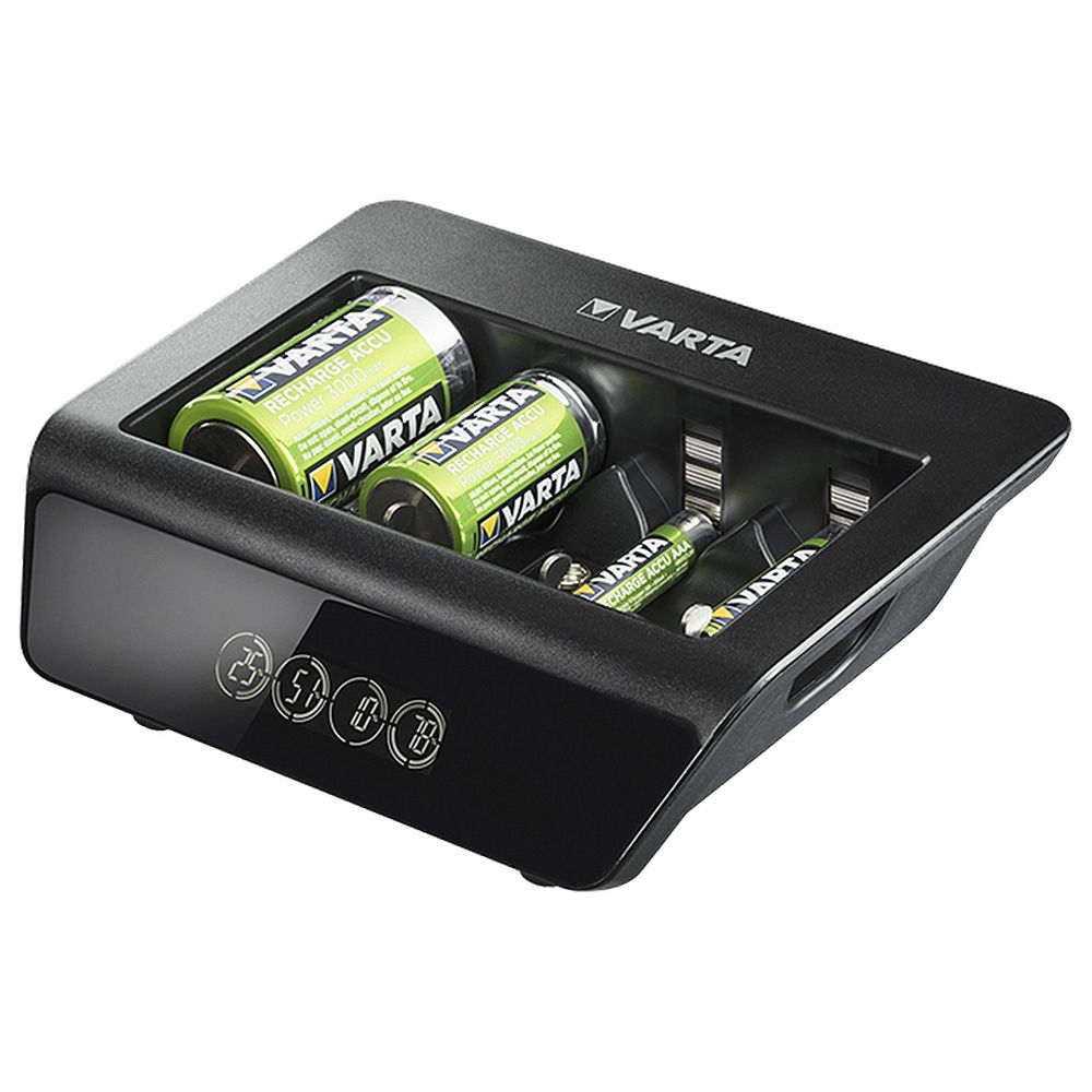 VARTA LCD UNIVERSAL CHARGER + 57688 9V, R14, R20 (without batteries)