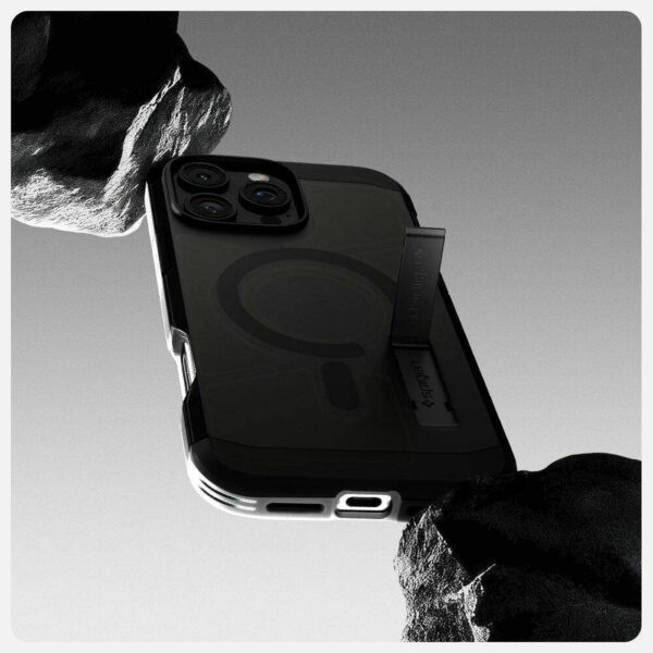 SPIGEN case TOUGH ARMOR MAG compatible with MagSafe for IPHONE 16 Pro Max frost black
