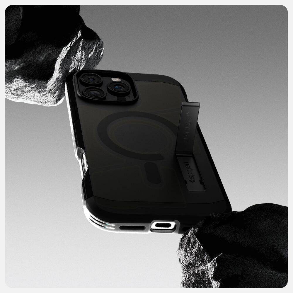 SPIGEN case TOUGH ARMOR MAG compatible with MagSafe for IPHONE 16 Pro Max frost black
