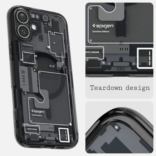 SPIGEN case ULTRA HYBRID MAG compatible with MagSafe for IPHONE 16 zero one