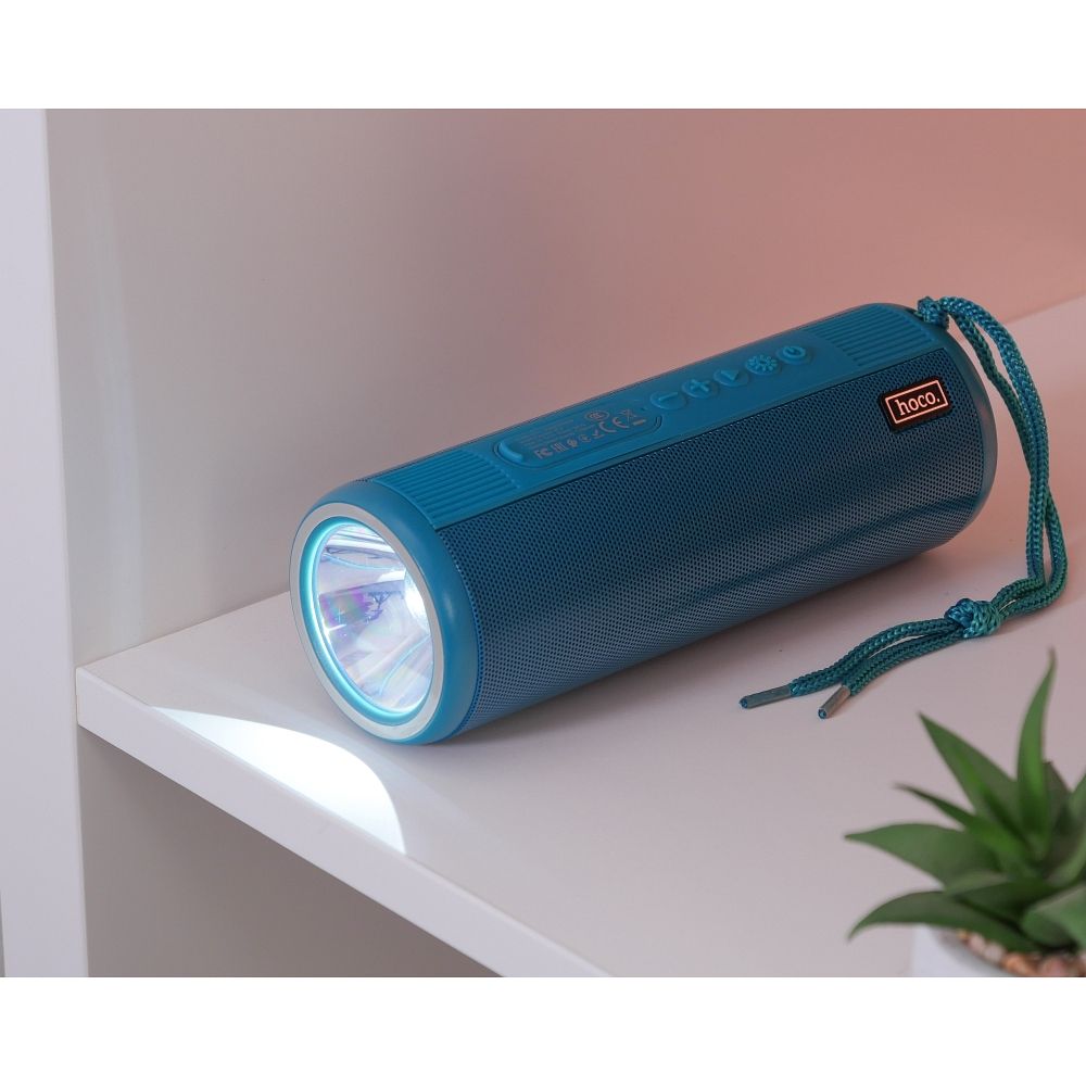HOCO bluetooth speaker + flashlight HC11 Bora sports peacock blue