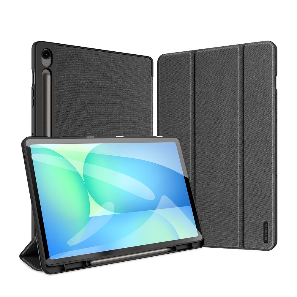 DUX DUCIS case DOMO foldable with pencil storage for SAMSUNG Tab S10 FE Plus black