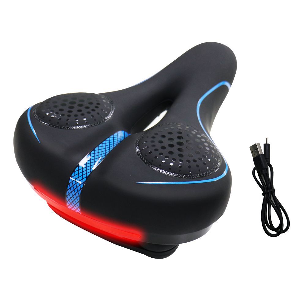 01cf6c954b6551fd0351ecf0cfcc5f8a Bike saddle with built-in LED light FSBSD-232-1 black