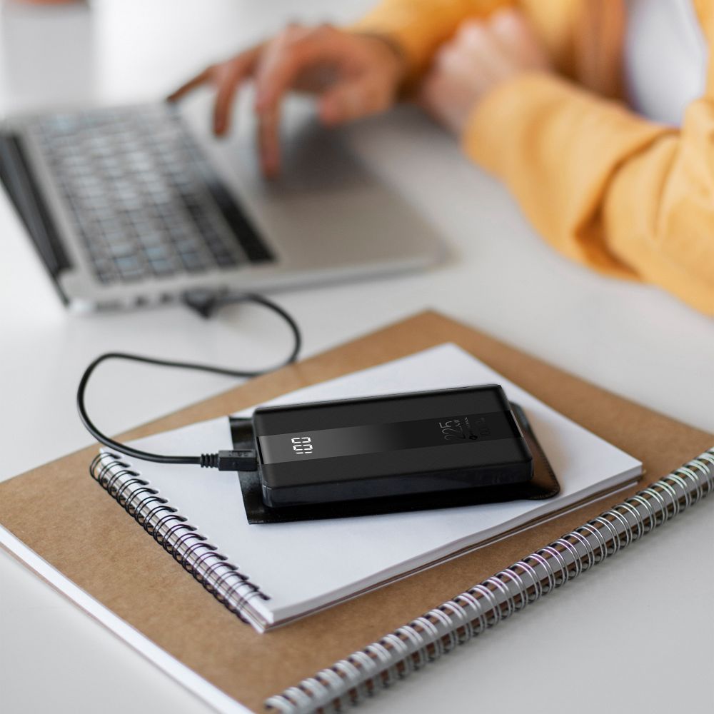 FORCELL F-ENERGY P10K2 Energo powerbank PD QC3.0 3A 22,5W 10000 mAh black