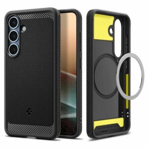 SPIGEN case RUGGED ARMOR MAG compatible with MagSafe for SAMSUNG S25 Plus matte black