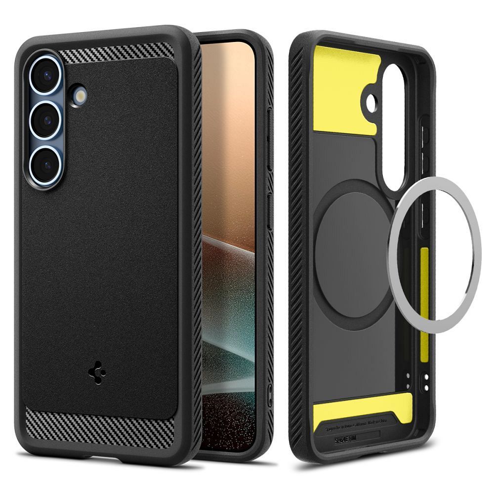 SPIGEN case RUGGED ARMOR MAG compatible with MagSafe for SAMSUNG S25 Plus matte black