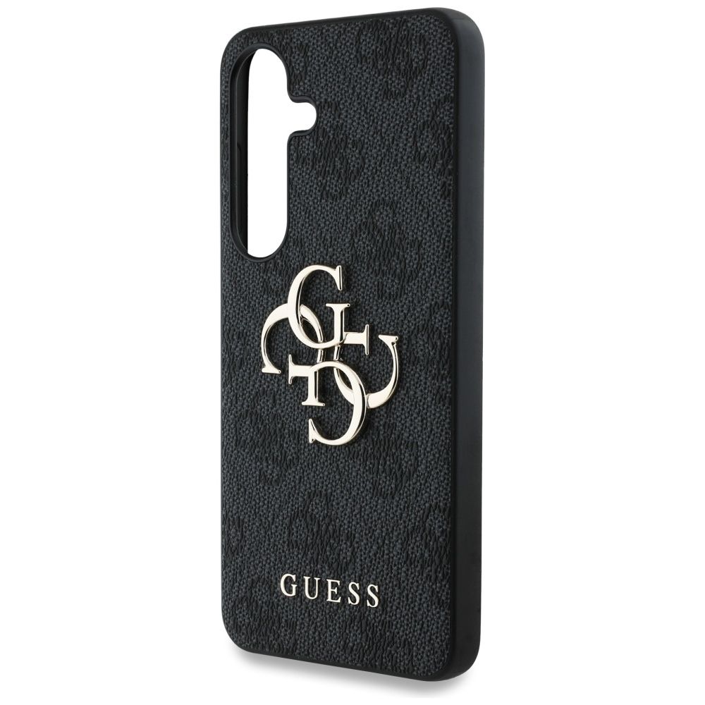 Θήκη Κινητού GUESS Samsung S25 GUHCS25S4GMGGR Δερματίνη Μαύρη με Λογότυπο