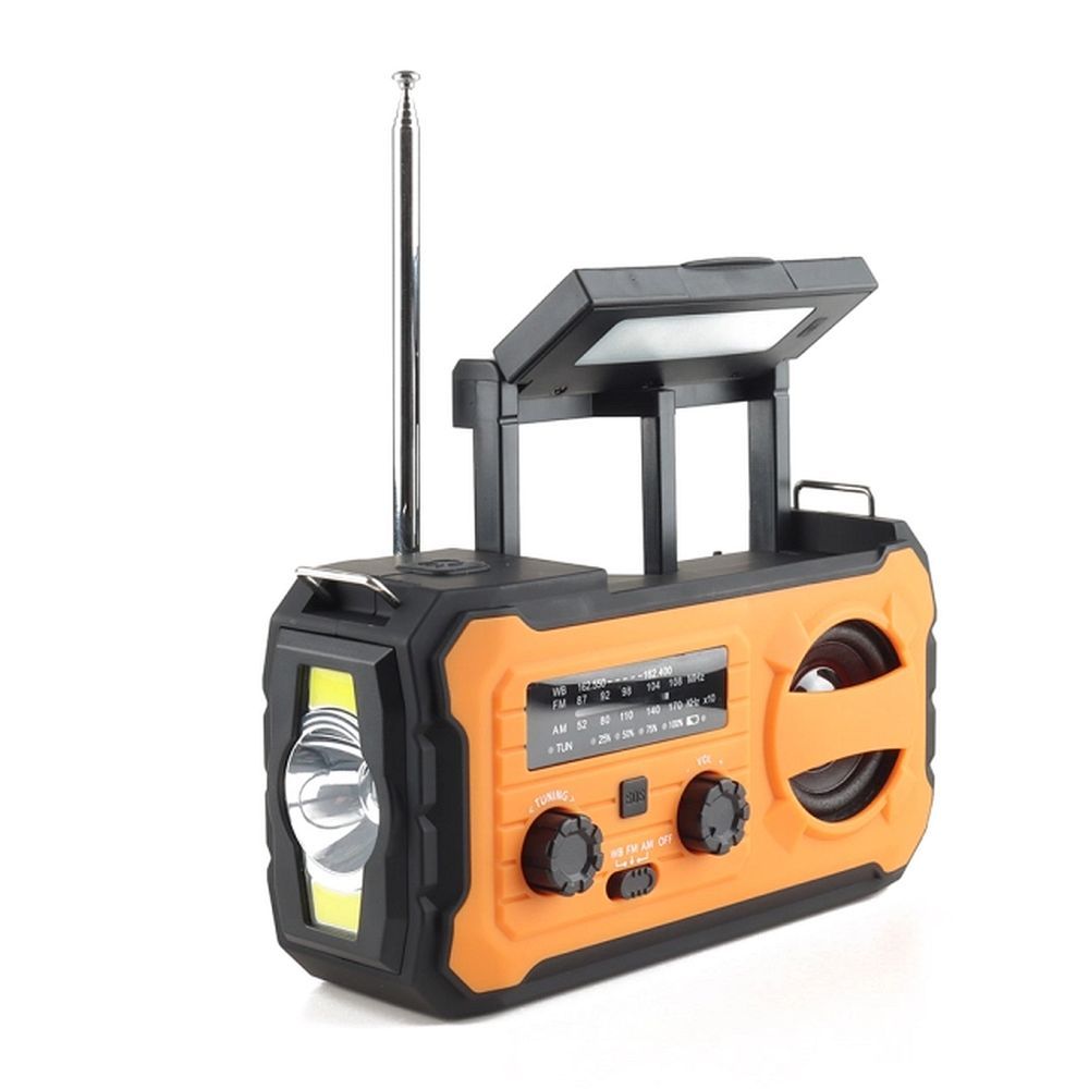 PRISTAR radio FM with flashlight 4000 mAh YX328 orange