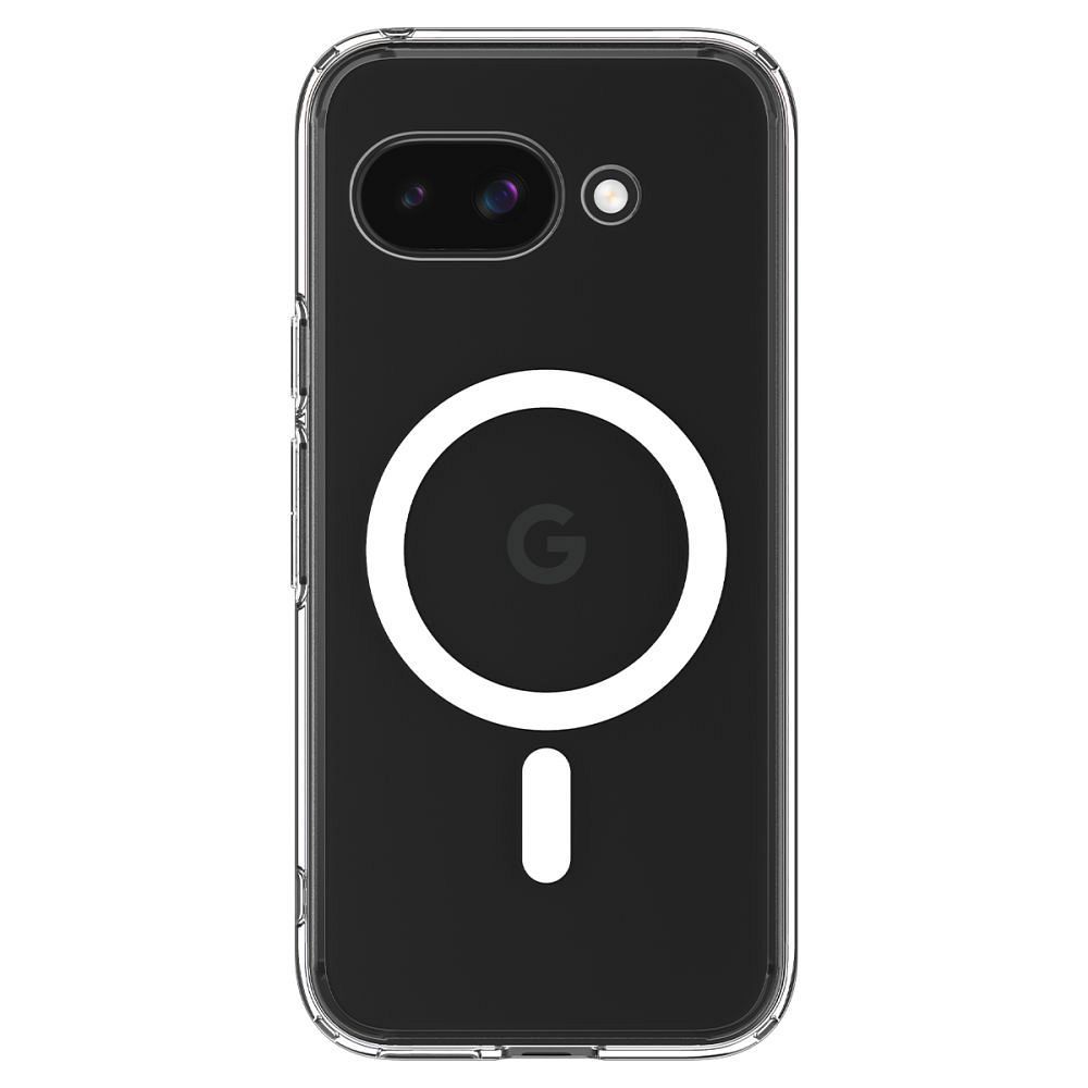 SPIGEN case ULTRA HYBRID MAG compatible with MagSafe for GOOGLE PIXEL 9A clear/white