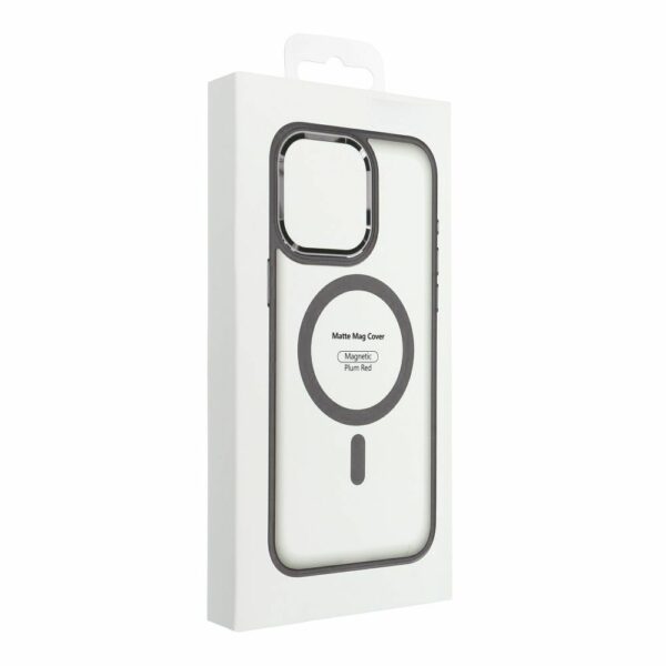 MATTE MAG COVER case compatible with MagSafe for IPHONE 15 Pro titanium