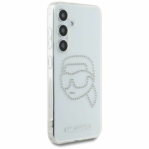 KARL LAGERFELD case for SAMSUNG S25 KLHCS25SHKHDCELT (IML Rhinestones K Head) transparent