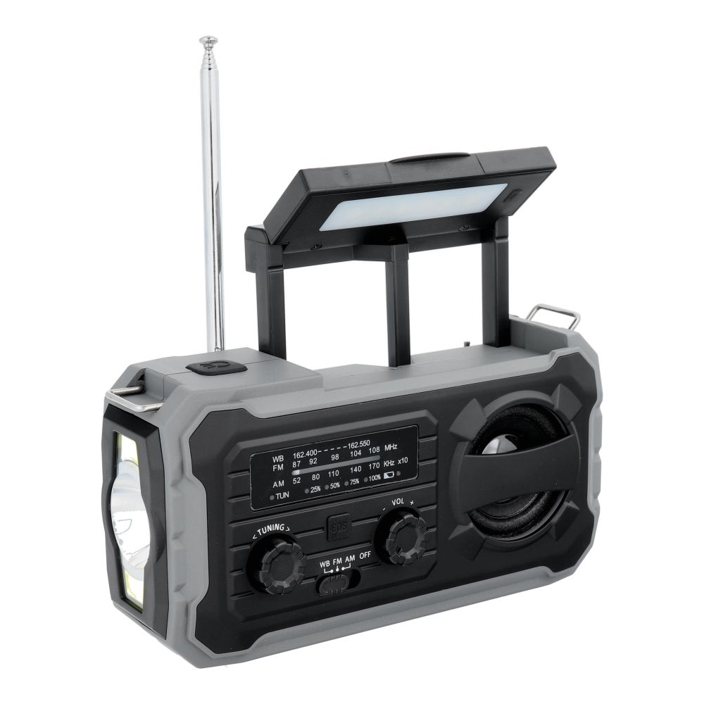 PRISTAR radio FM with flashlight 4000 mAh YX328 black