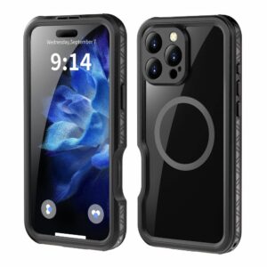 Waterproof case SHELLBOX GT compatible with MagSafe for IPHONE 16 Pro Max black