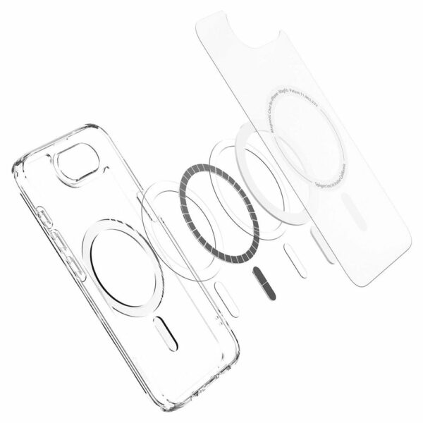 SPIGEN case ULTRA HYBRID MAG compatible with MagSafe for IPHONE 16E 2025 frost white