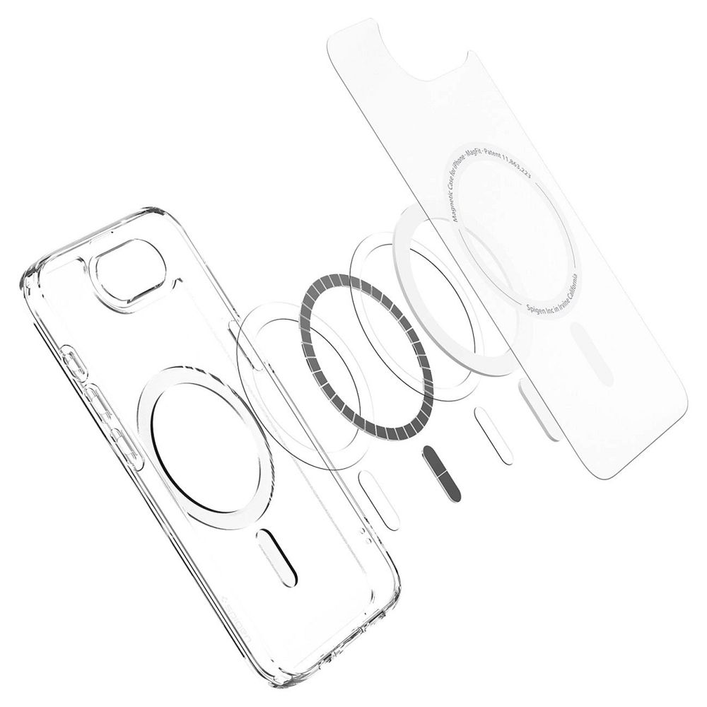 SPIGEN case ULTRA HYBRID MAG compatible with MagSafe for IPHONE 16E 2025 frost white