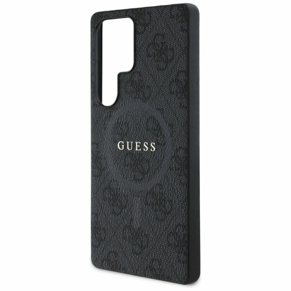 Θήκη Κινητού GUESS SAMSUNG S25 Ultra Μαύρη με Λογότυπο & Δαχτυλίδι