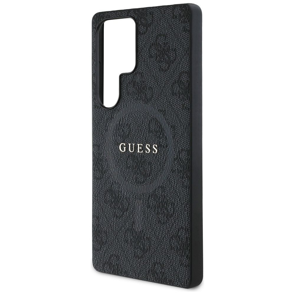 Θήκη Κινητού GUESS SAMSUNG S25 Ultra Μαύρη με Λογότυπο & Δαχτυλίδι