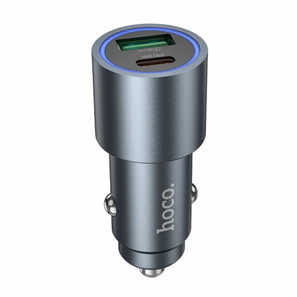 HOCO car charger USB A + Type C PD QC3.0 48W Z60 black