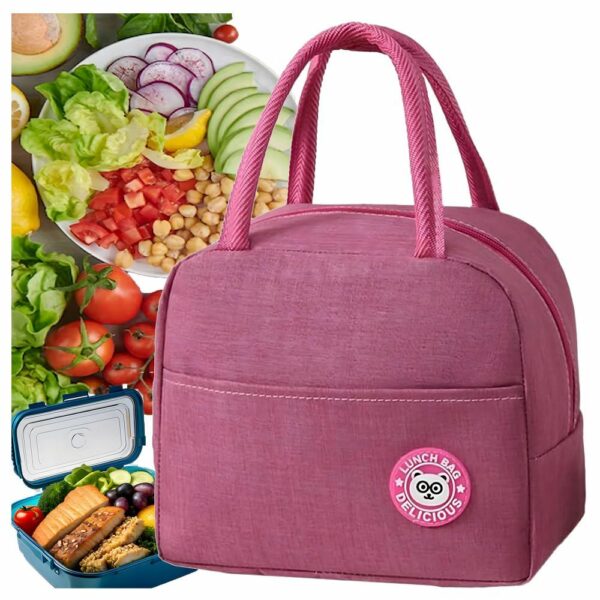 Lunch box thermal insulating bag RC-K-1079 pink