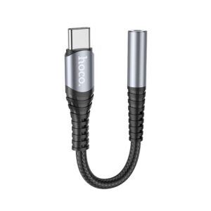 HOCO adapter AUX Jack 3,5 mm (female) to USB C (male) LS33 metal gray