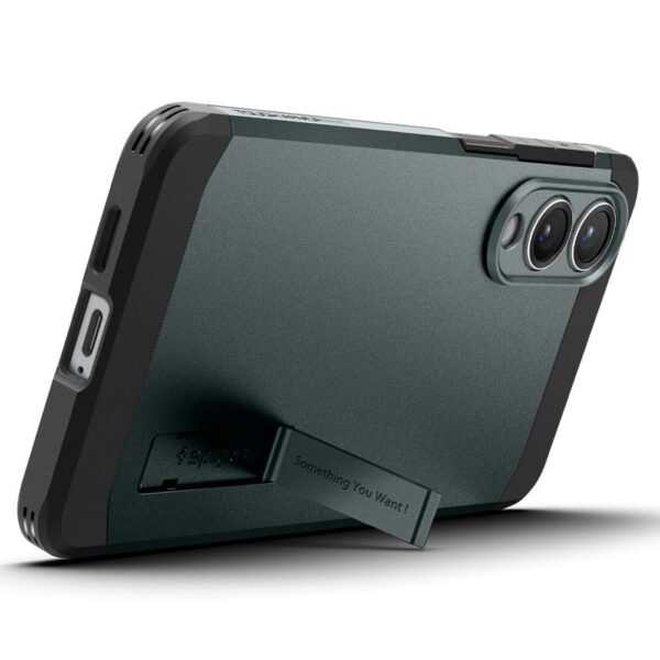 SPIGEN case TOUGH ARMOR compatible with MagSafe for SAMSUNG S25 Edge abyss green