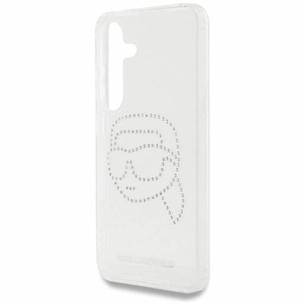 KARL LAGERFELD case for SAMSUNG S25 KLHCS25SHKHDCELT (IML Rhinestones K Head) transparent