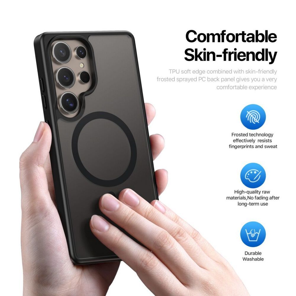 DUX DUCIS case YIND compatible with MagSafe for SAMSUNG S25 Ultra black