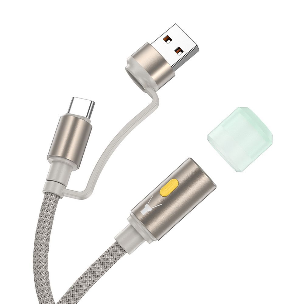HOCO cable USB A / Type C to LED light UA38C gold