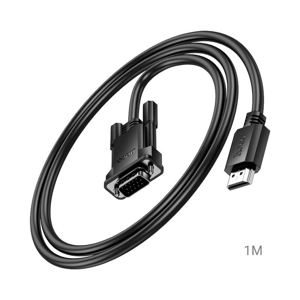 HOCO cable HDMI (male) to VGA (male) HD 1080p US12 2 m black
