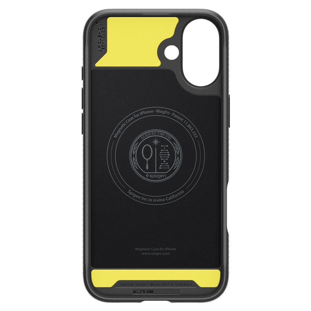 SPIGEN case RUGGED ARMOR MAG compatible with MagSafe for IPHONE 16 matte black