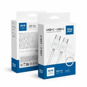 BLUE STAR cable Type C to Type C 6A 60W QC4.0 Q28 1 m white