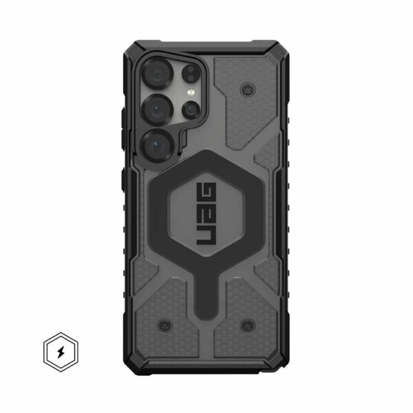 UAG Urban Armor Gear case PATHFINDER CLEAR MAGNET with built-in magnet for SAMSUNG S25 Ultra 5G ash