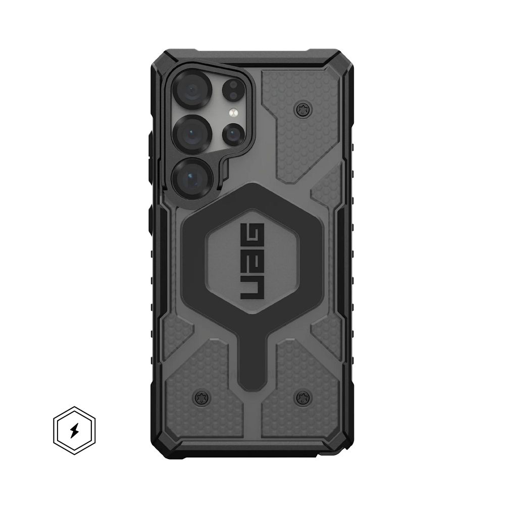 UAG Urban Armor Gear case PATHFINDER CLEAR MAGNET with built-in magnet for SAMSUNG S25 Ultra 5G ash