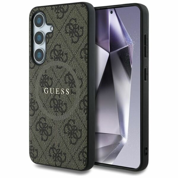 Θήκη Κινητού GUESS SAMSUNG S25 Plus Magnetic PU 4G Ring Classic Logo Καφέ