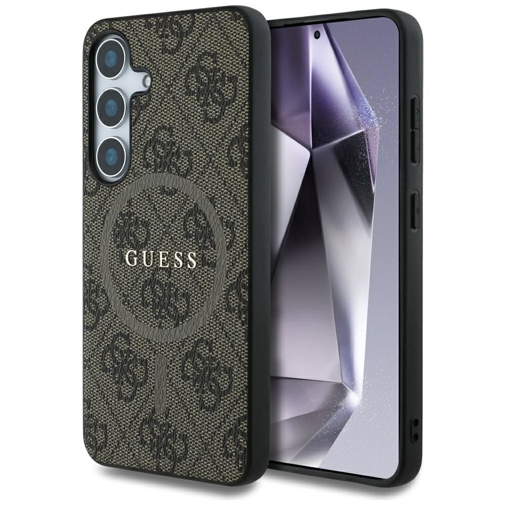 Θήκη Κινητού GUESS SAMSUNG S25 Plus Magnetic PU 4G Ring Classic Logo Καφέ