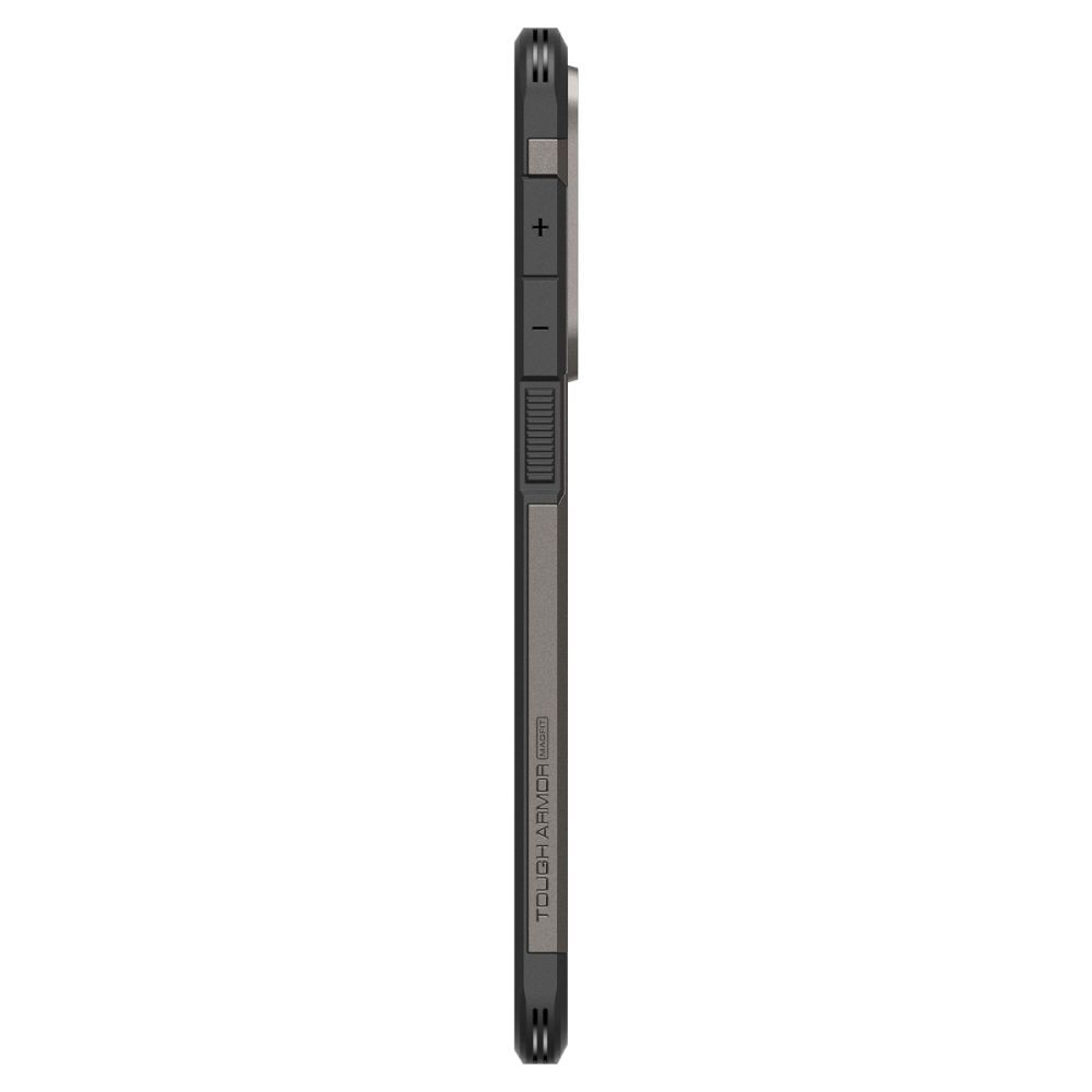 SPIGEN case TOUGH ARMOR compatible with MagSafe for SAMSUNG S25 Edge gunmetal