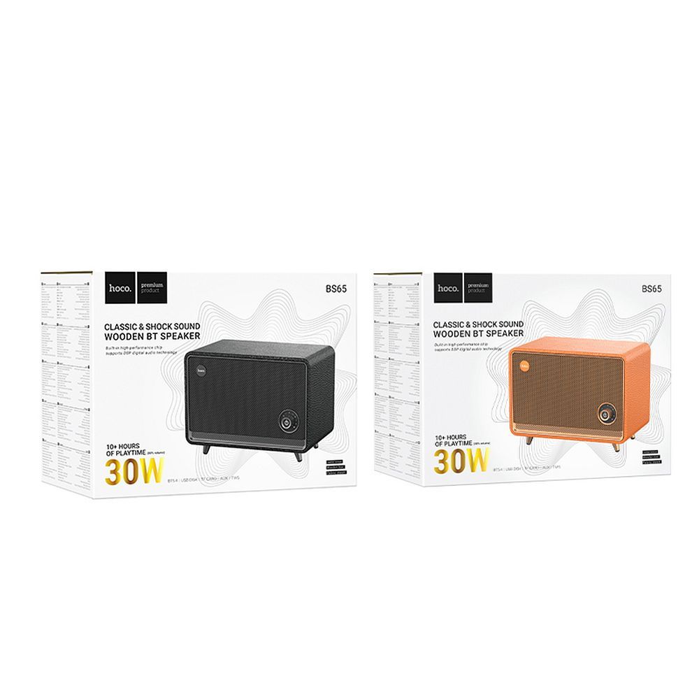 HOCO speaker bluetooth retro style BS65 orange