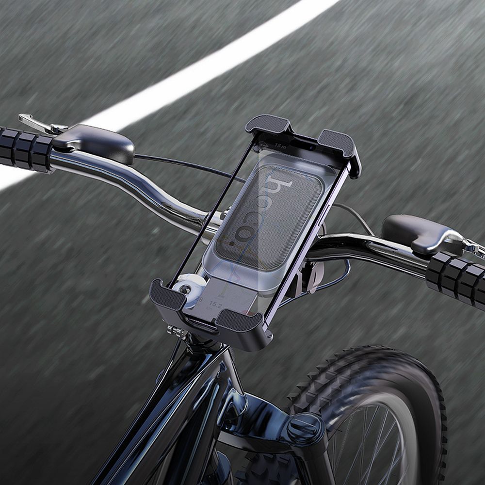 HOCO bike / motorcycle clamp holder for handlebar H82 black metal gray
